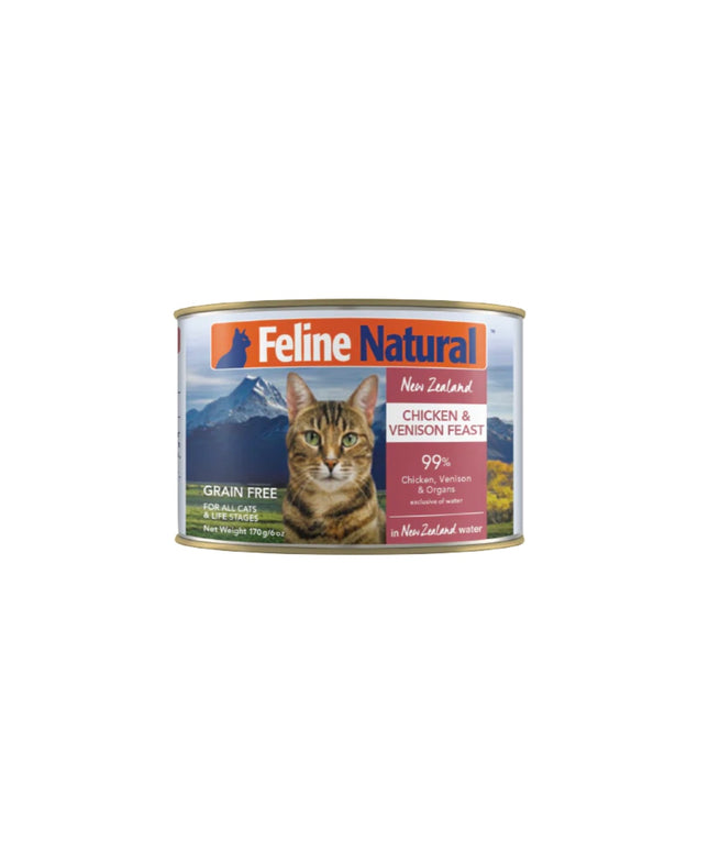 Feline Natural Chicken & Venison Feast Canned Cat Food - 2 Sizes