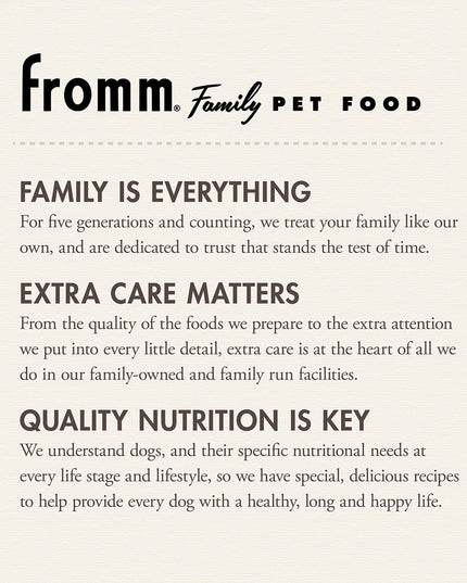 Fromm Gold Reduced Activity & Senior For Dogs - 2 Sizes