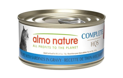 Almo Nature HQS Complete Cat Food - Tuna Recipe With Sardines In Gravy