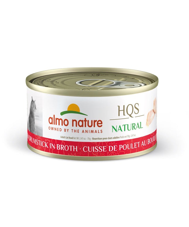 Almo Nature HQS Natural Cat Food - Chicken Drumstick In Broth - 70g