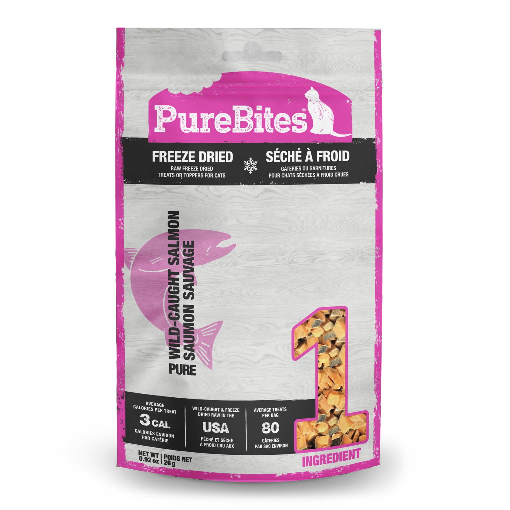 PureBites Freeze Dried Cat Treats-Salmon 26g