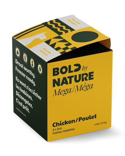 Bold by Nature Mega Chicken Frozen Raw Food for Dogs