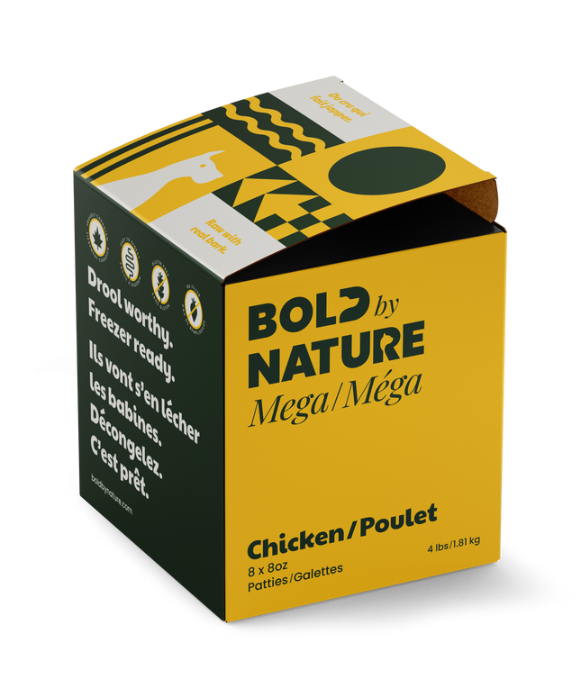 Bold by Nature Mega Chicken Frozen Raw Food for Dogs