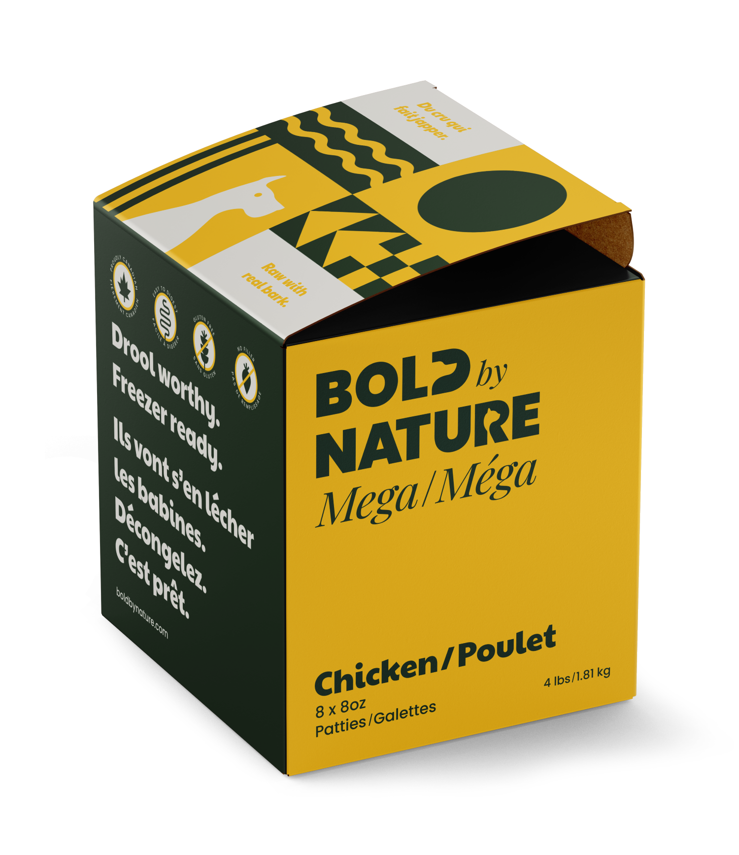 Bold by Nature Mega Chicken Frozen Dog Food