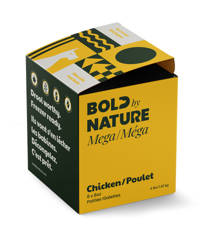 Bold by Nature Mega Chicken Frozen Dog Food