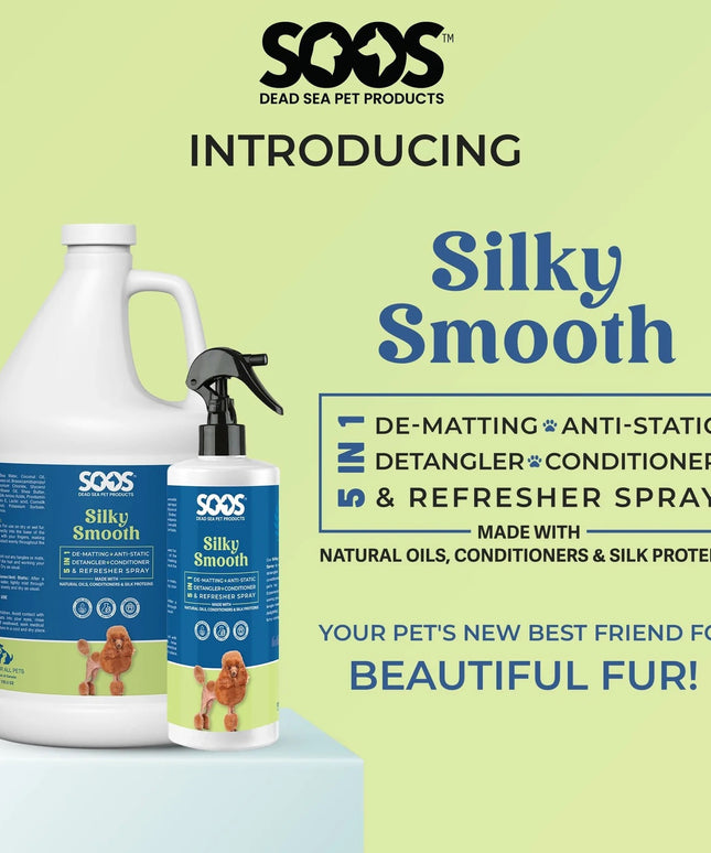 SOOS Silky Smooth 5-in-1 Leave-on Pet Conditioning Spray - 473ml/16oz