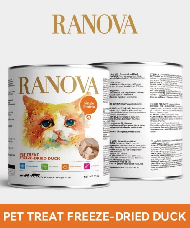 RANOVA Freeze Dried Small Bites Duck - 115g