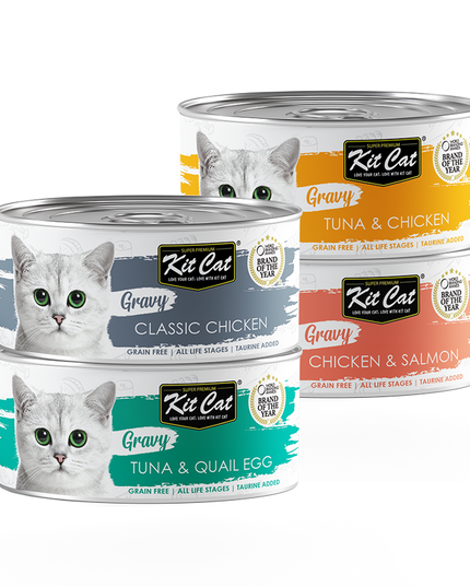 KitCat Gravy Canned Food for Cat - 70g (8 Flavours)