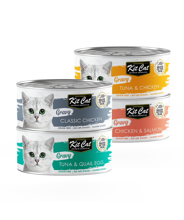 KitCat Gravy Canned Food for Cat - 70g (8 Flavours)