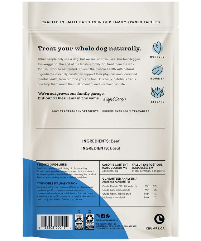 Crumps' Naturals Beef Tendersticks Dog Treats - 3 Sizes