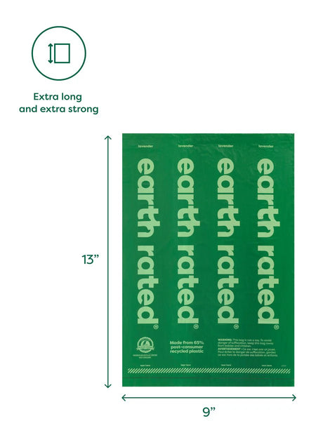 地球级环保便便袋。 120 袋装在 8 个补充装卷上