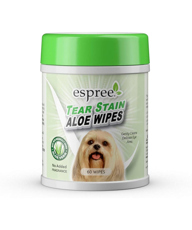 espree Tear Stain Aloe Wipes - 60ct