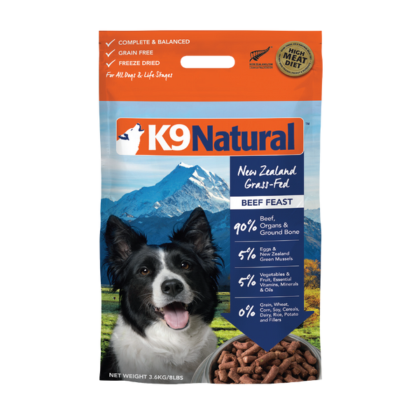 K9 Natural Beef Feast Freeze-Dried Dog Food