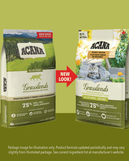 Acana Highest Protein, Grasslands Cat Dry Food - 2 Sizes