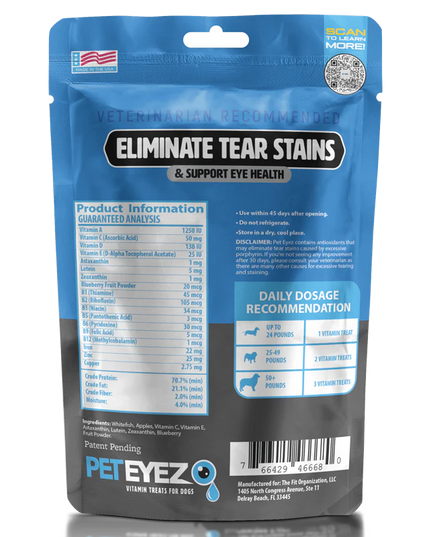 PetEyez Vitamin Dog Treats - 1oz