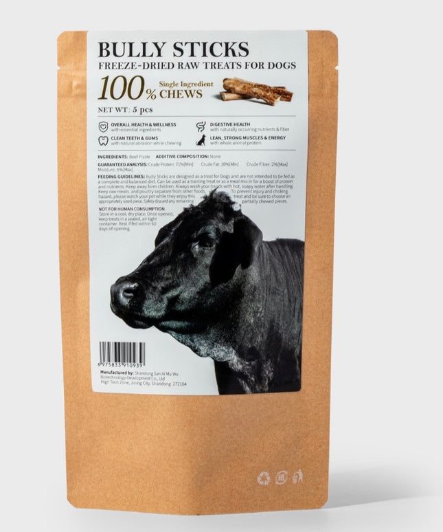 3M5PET Freeze-Dried Bully Stick Treats for Dogs