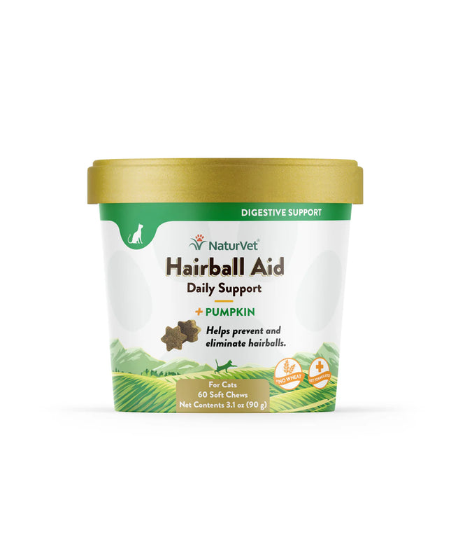 NaturVet Hairball Aid with Pumpkin - 2 Size