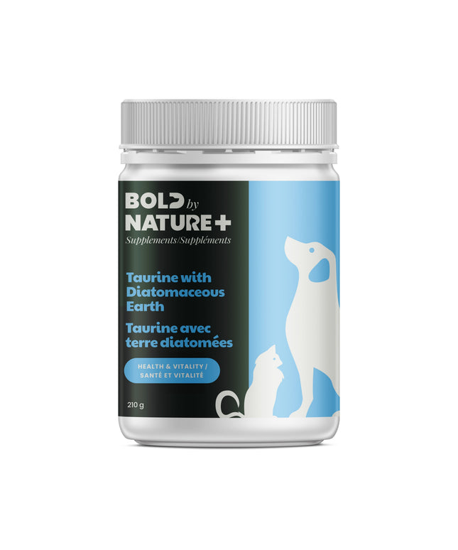 Bold By Nature+ Supplements - Health & Vitality, Taurine With Diatomaceous Earth - 210g