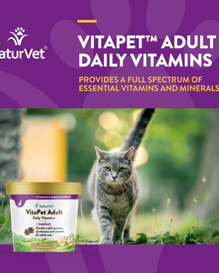 NautrVet Vitapet™ Adult Daily Vitamins Cat Soft Chews - 60ct