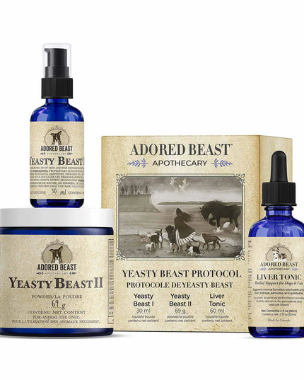 ADORED BEAST Yeasty Beast Protocol for Dogs - 3 product kit