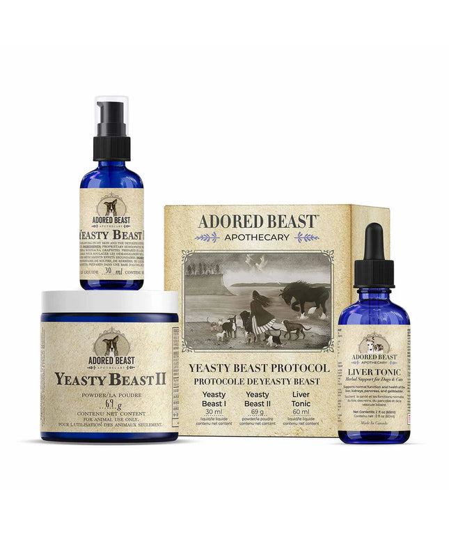 ADORED BEAST Yeasty Beast Protocol for Dogs - 3 product kit