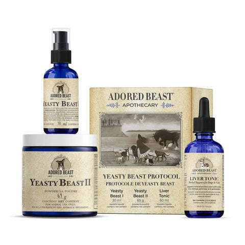 ADORED BEAST Yeasty Beast Protocol for Dogs - 3 product kit