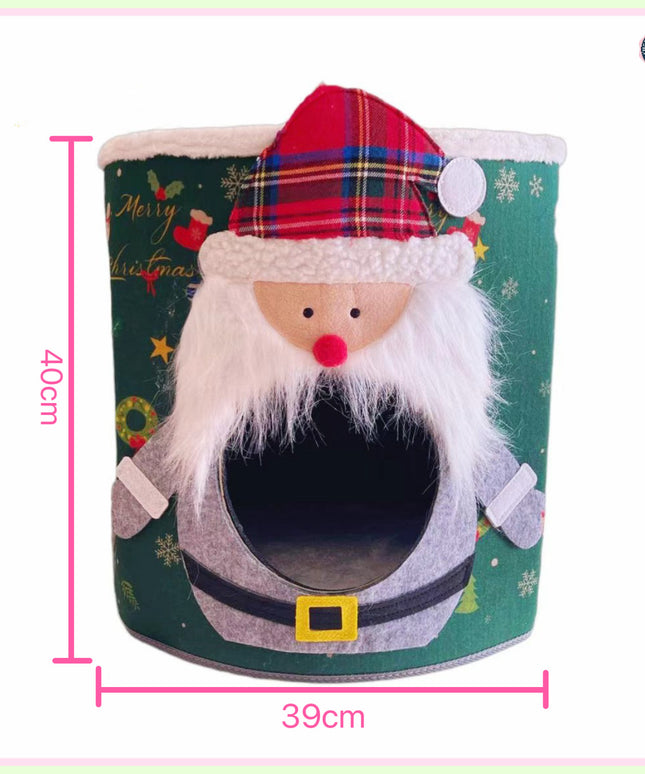 Christmas Cozy Felt Pet Tower