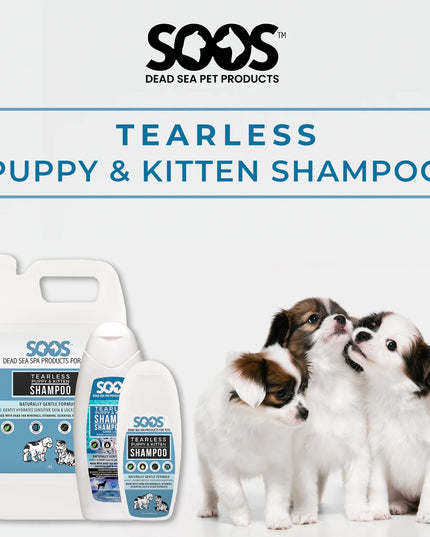 SOOS Natural Dead Sea Tearless Puppy & Kitten Pet Shampoo
