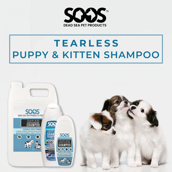 SOOS Natural Dead Sea Tearless Puppy & Kitten Pet Shampoo