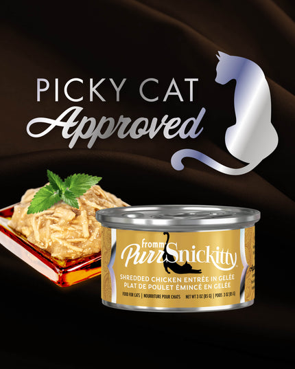 Fromm PurrSnickitty Shredded Chicken Entrée in Gelée Wet Food for Cat - 3oz