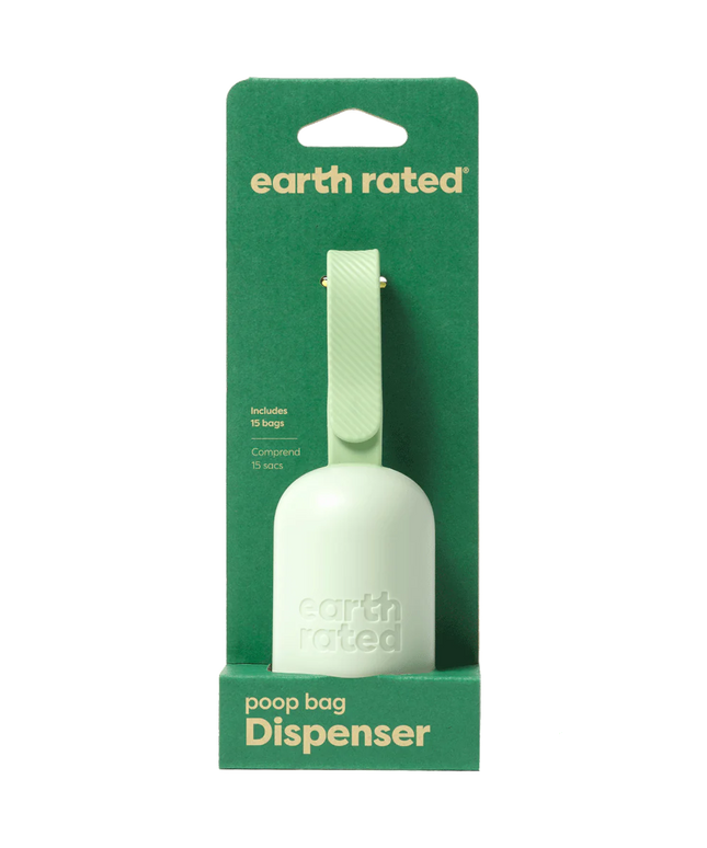 Earth Rated Poop Bag Dispenser with 15 Bags