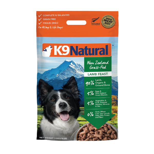 K9 Natural Lamb Feast Freeze-Dried Dog Food