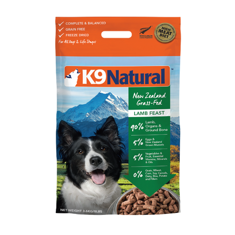 K9 Natural Lamb Feast Freeze-Dried Dog Food