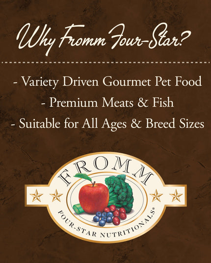 Fromm Four-Star Chicken au Frommage Recipe Food for Dogs - 3 Sizes