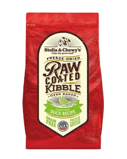 Stella & Chewy's Cage-Free Duck Raw Coated Kibble for Dog - 22lb