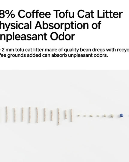 Pidan Tofu Cat Litter with Recycled Coffee Grounds & Bentonite Clay