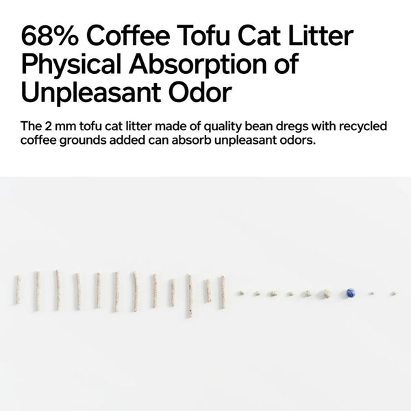 Pidan Tofu Cat Litter with Recycled Coffee Grounds & Bentonite Clay