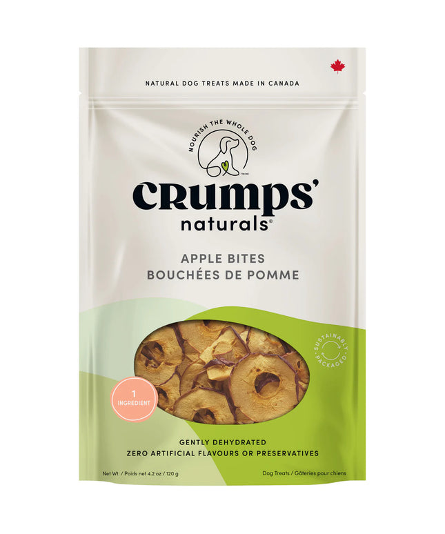 Crumps' Naturals Apple Bites Dog Treats - 120g/4.2oz