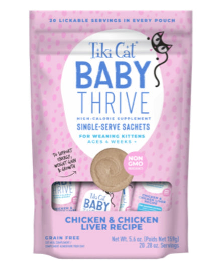 Tiki Cat® Baby Thrive Chicken & Chicken Liver Recipe Supplement 20ct