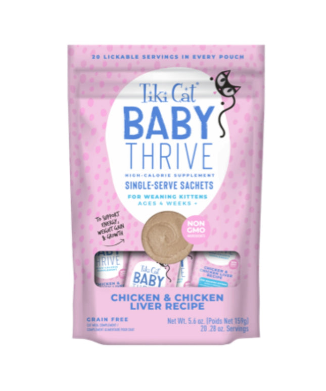 Tiki Cat® Baby Thrive Chicken & Chicken Liver Recipe Supplement 20ct