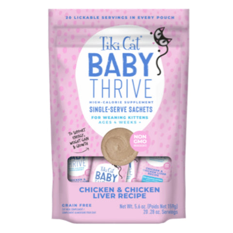 Tiki Cat® Baby Thrive Chicken & Chicken Liver Recipe Supplement 20ct