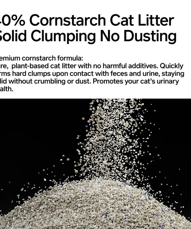 Pidan White-Jade(Cornstarch) & Bentonite Clay Blend Cat Litter
