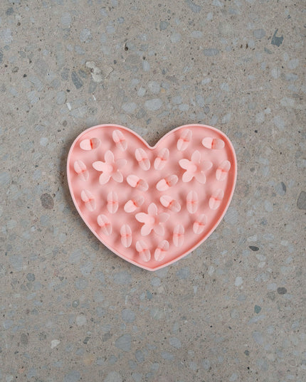 dexypaws® “Hide + Seek” Blush Pink Heart Enrichment Snuffle Mat