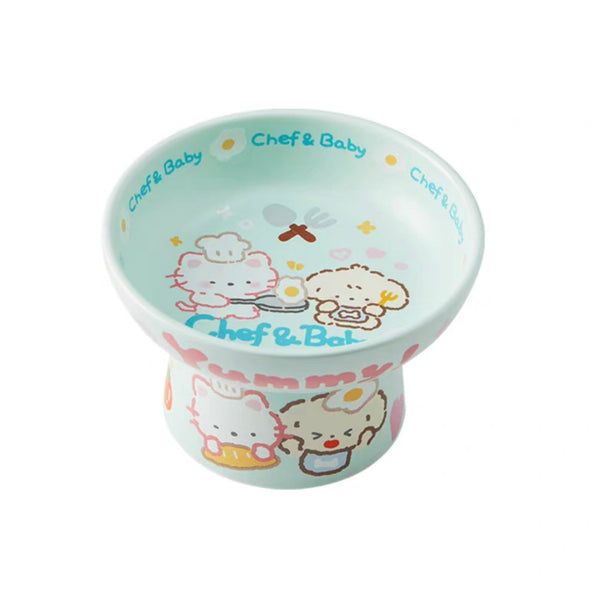 NIAN'GAO Sweet Baby Ceramic Pet Bowl