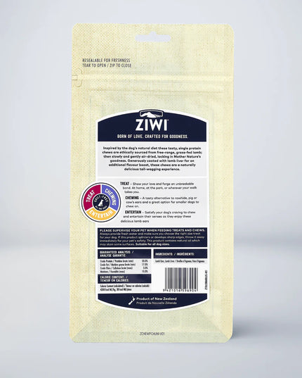ZIWI® Peak Lamb Ears - Liver Coated Dog Chews - 60g/2.1oz