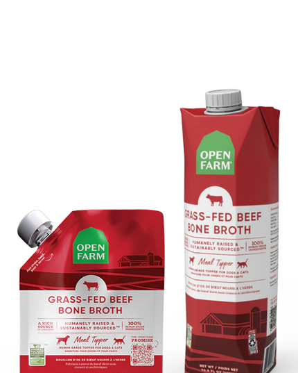 Open Farm Grass-Fed Beef Bone Broth Meal Topper - 2 Sizes