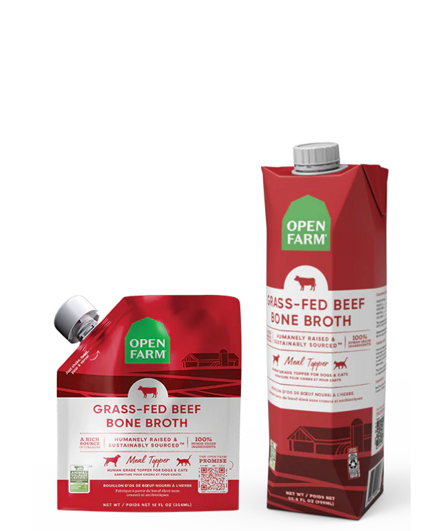 Open Farm Grass-Fed Beef Bone Broth Meal Topper - 2 Sizes
