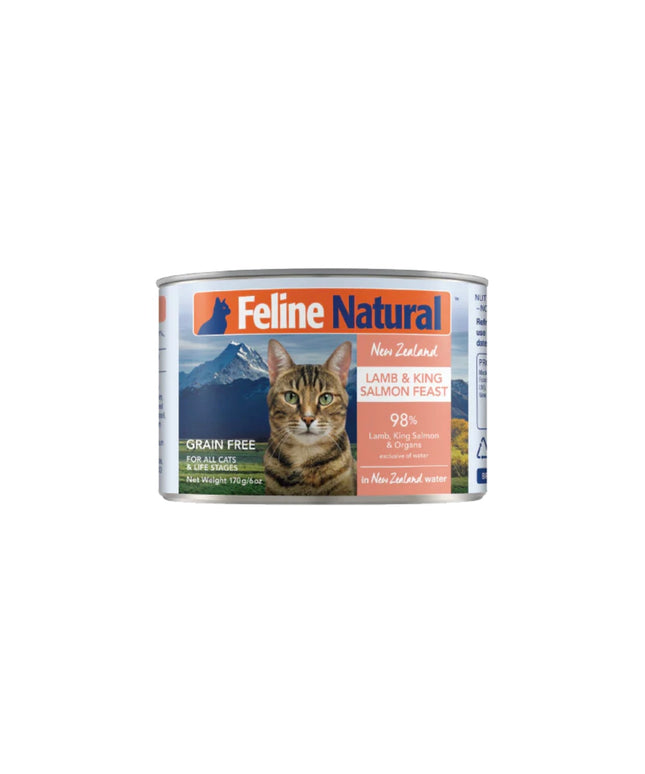 Feline Natural Lamb & King Salmon Feast Canned Cat Food - 2 Sizes