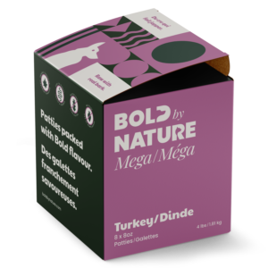 Bold by Nature Mega Turkey Frozen Dog Food