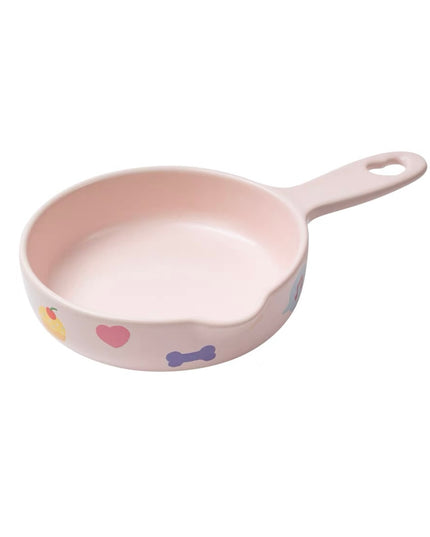 NIAN’GAO Sweet Pet Pan Style Pet Bowl
